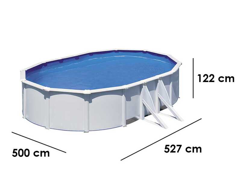 Gre Fidji Ovale 500x300x120cm - Piscine hors sol en acier