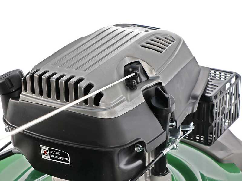 GreenBay GB-LM 51 - Tondeuse &agrave; gazon autotract&eacute;e 4 en 1 -  Moteur thermique de 196cc