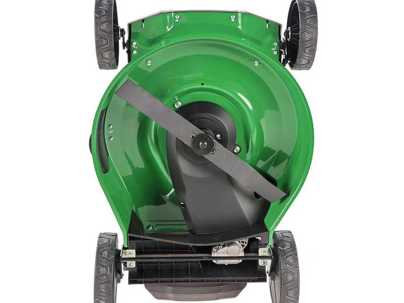 GreenBay GB-LM 51 - Tondeuse &agrave; gazon tract&eacute;e 4 en 1 -  Moteur thermique de 196cc