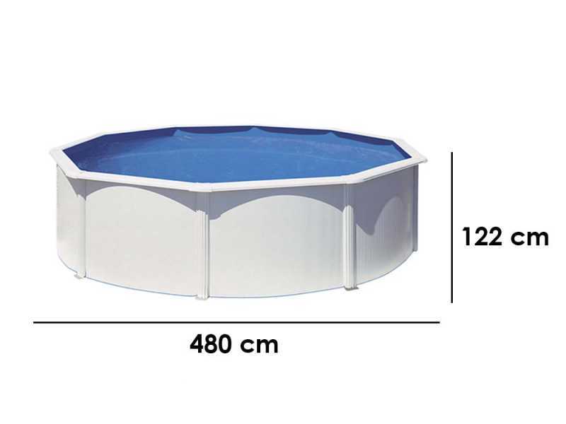 Gre Fidji Ronde &Oslash;460 x 120 cm - Piscine hors sol en acier