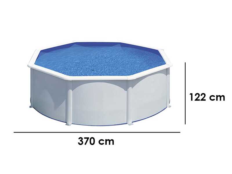 Gre Fidji Ronde &Oslash;350 x 120 cm - Piscine en acier hors sol