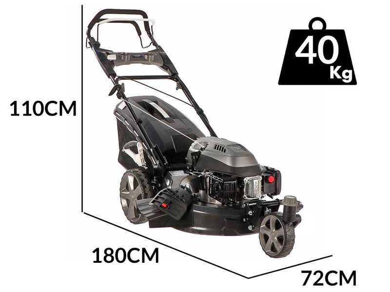Blackstone SP-3X 510 - Tondeuse &agrave; gazon autotract&eacute;e thermique  - Roue pivotante