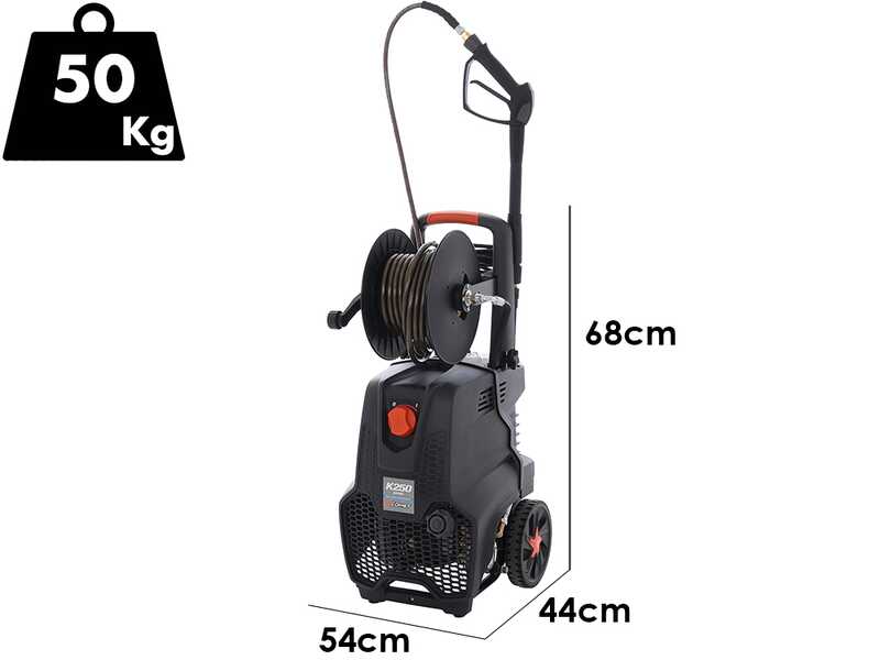 Comet K250 11/160 M EXTRA - Nettoyeur haute pression professionnel &agrave; eau froide avec enrouleur - 160 bar - 660 l/h