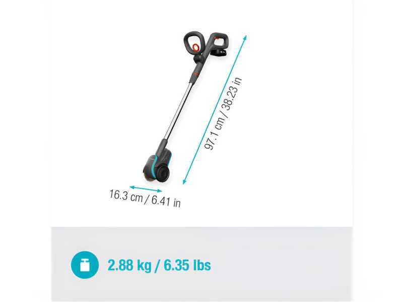 Gardena EasyWeed 1800/18V P4A - Nettoyeur de joints &agrave; batterie - 18V 2Ah