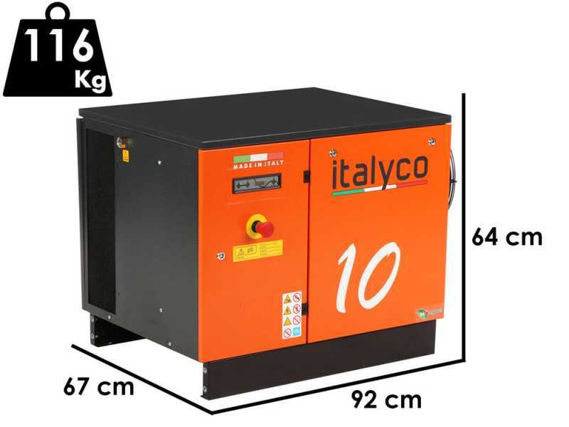 Italyco KV 10 - Compresseur rotatif &agrave; vis - Pression max 10 bars