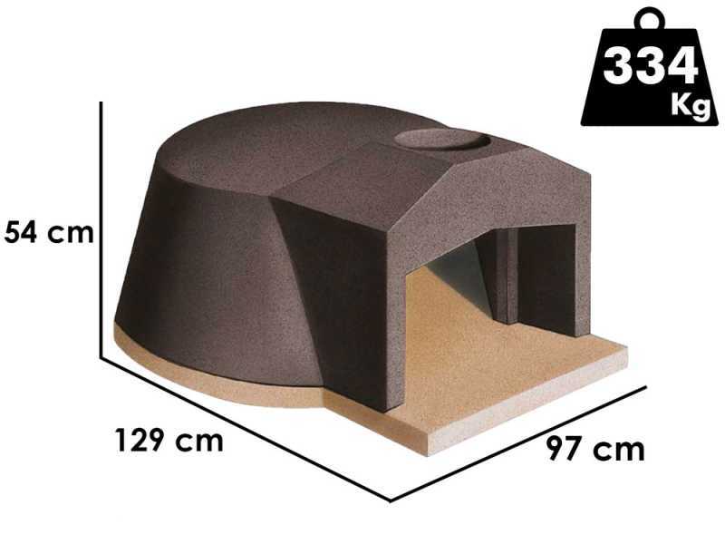 Linea VZ Napoli  - Four &agrave; bois encastrable avec chambre de &Oslash; 85 cm - Capacit&eacute; de cuisson 3 pizzas