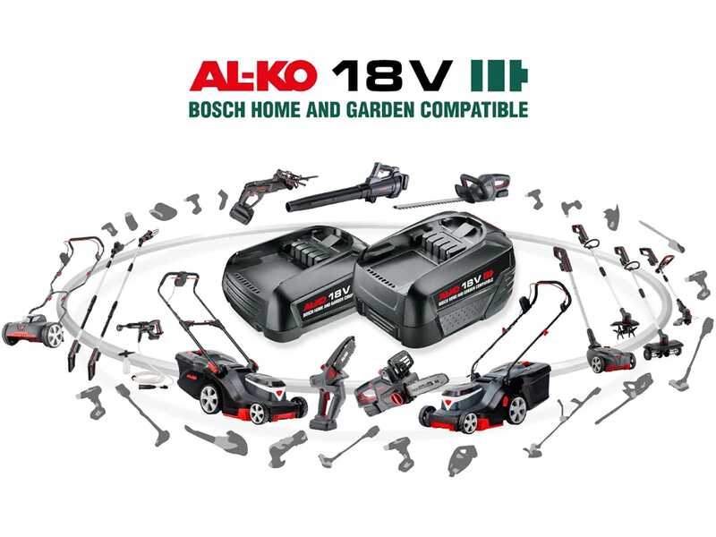 AL-KO 38.2 Li Comfort - Tondeuse &agrave; gazon sur batterie - Coupe 38 cm - 2x 18V/4,0Ah