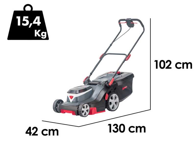 AL-KO 38.2 Li Comfort - Tondeuse &agrave; gazon sur batterie - Coupe 38 cm - 2x 18V/4,0Ah