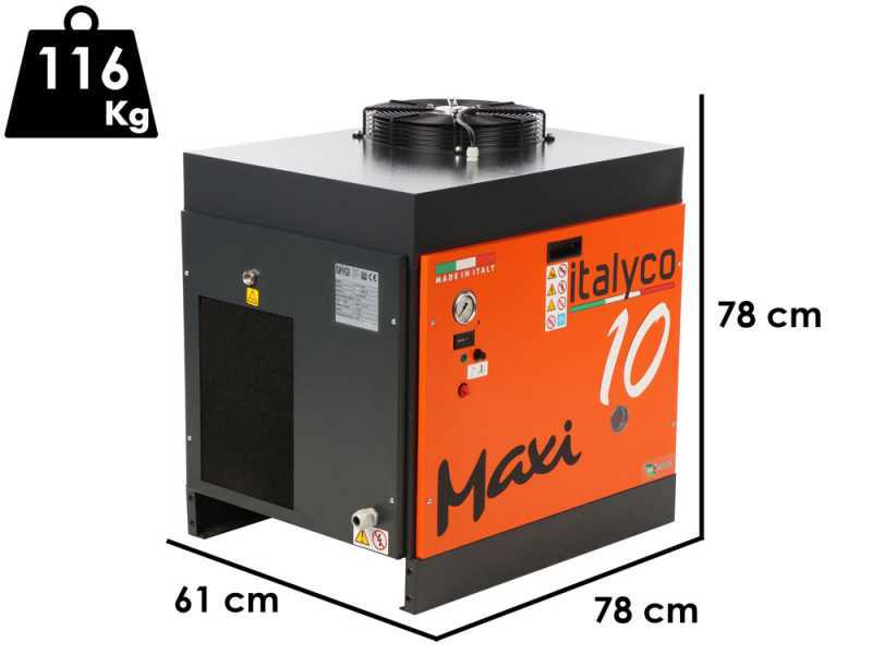 Italyco Maxi 10 - Compresseur rotatif &agrave; vis - Pression max 10 bars