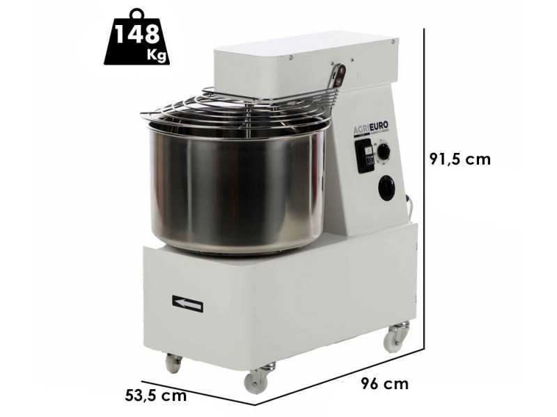 Mixer 6000 H2O - P&eacute;trin &agrave; spirale &agrave; haute hydratation - Capacit&eacute; 48Kg - Triphas&eacute;