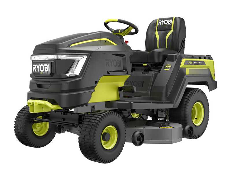 RYOBI RY72TMX117-310 - Tracteur tondeuse &agrave; batterie - 72V / 3x10Ah