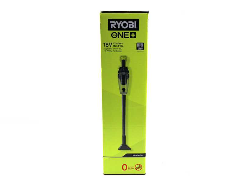 Ryobi RHV18F-0 - Ramasse-miettes &agrave; batterie avec rallonge - 18V - SANS BATTERIE NI CHARGEUR