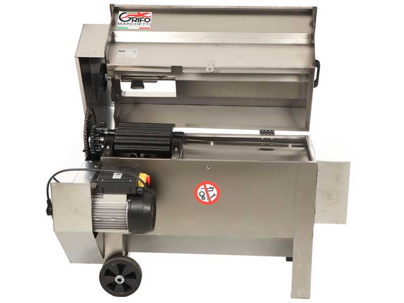 Grifo DVEP20IR - &Eacute;grappoir &eacute;lectrique INOX avec pompe &agrave; rouleaux - Protections incluses