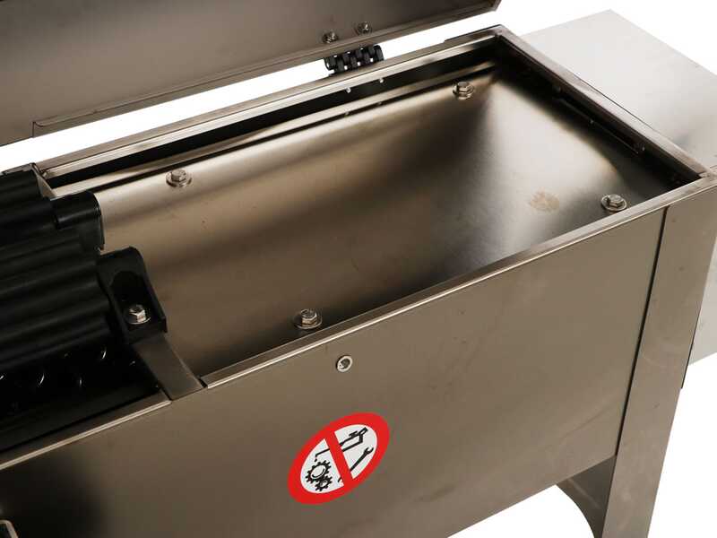 Grifo DVEP20IR - &Eacute;grappoir &eacute;lectrique INOX avec pompe &agrave; rouleaux - Protections incluses