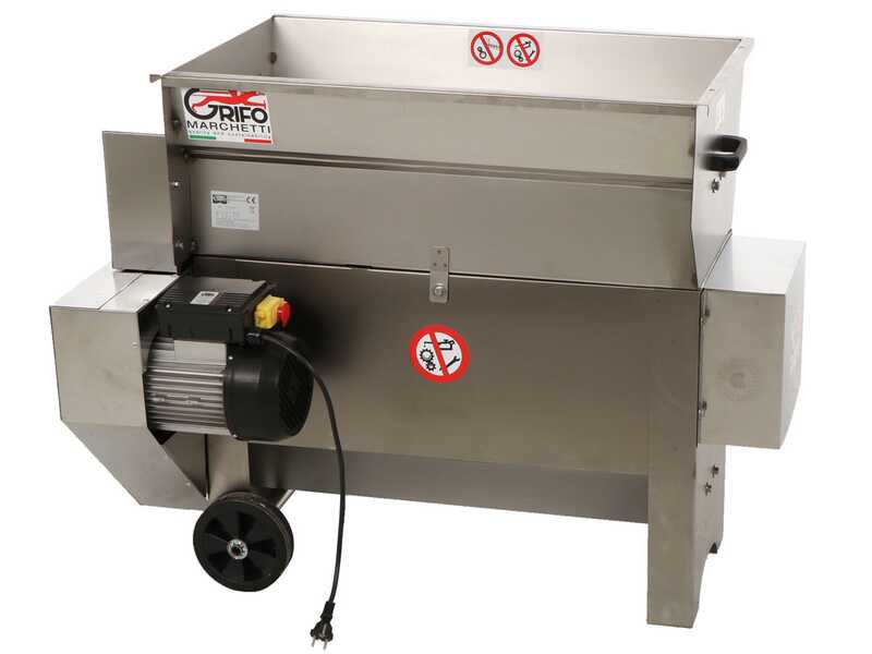 Grifo DVEP20IR - &Eacute;grappoir &eacute;lectrique INOX avec pompe &agrave; rouleaux - Protections incluses