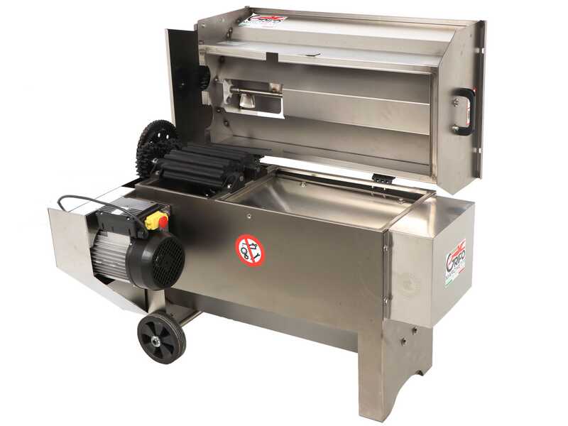 Grifo DVEP20IR - &Eacute;grappoir &eacute;lectrique INOX avec pompe &agrave; rouleaux - Protections incluses