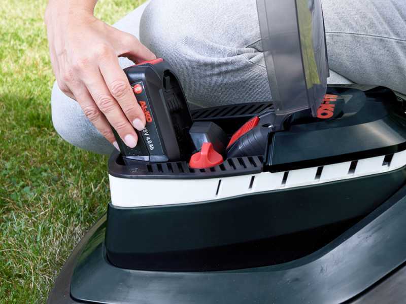 AL-KO 3.82 Li Easy - Tondeuse &agrave; gazon sans fil - Coupe 38 cm - 2x 18V/4,0Ah