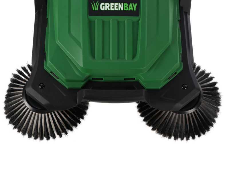 GreenBay GB-SW 650 - Balayeuse manuelle &agrave; pouss&eacute;e - avec bac de ramassage