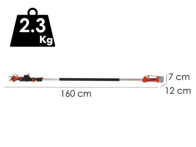 Stocker Magma E-35TP - S&eacute;cateur &eacute;lectrique sur perche - 21.6V - 160/240 cm - SANS BATTERIE