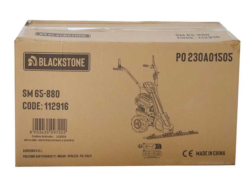 Blackstone SM 65-880 - Motofaucheuse monolame - Moteur de 196 cm3
