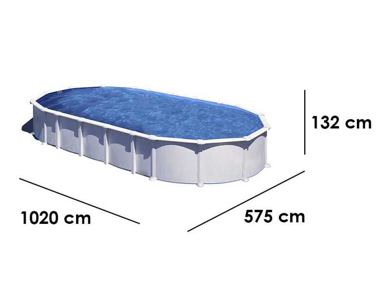 Gre Haiti Ovale 1000 x 550 x 132 cm - Piscine hors-sol