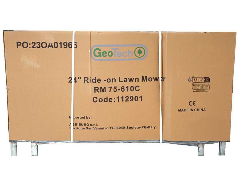 Geotech RM 75-610 C - Tondeuse autoport&eacute;e  Mini rider - Moteur de 224 cm3 - D&eacute;marrage &eacute;lectrique