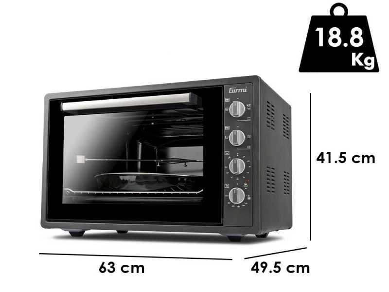 Girmi FE58 - Four &Eacute;lectrique Ventil&eacute; avec R&ocirc;tissoire 58LT 1800W