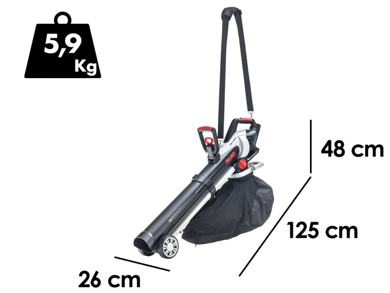 AL-KO Energy Flex LBV 4090 - Souffleur aspirateur &agrave; batterie - 36V 5Ah