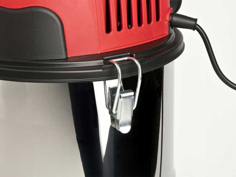 Girmi AP45 - Aspirateur solides et liquides wet &amp; dry - 15L - 1000W - acier inox