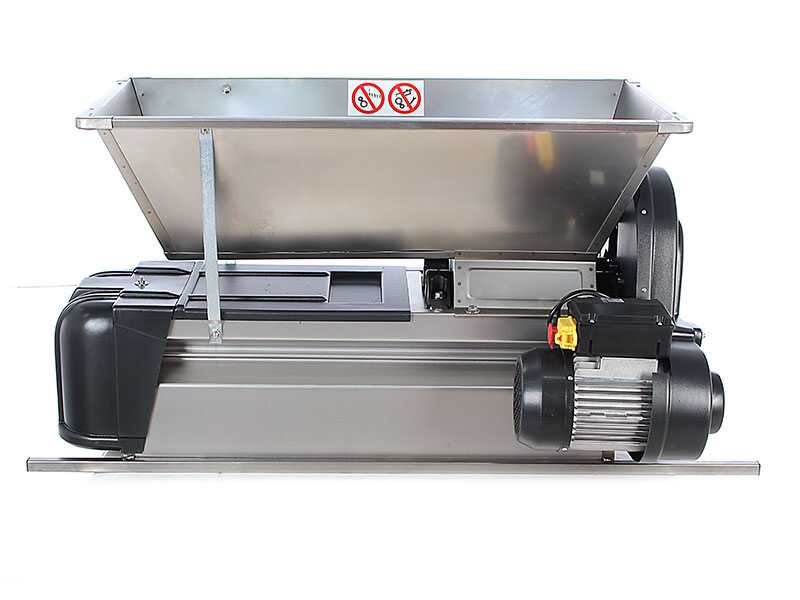 Grifo DMCI.18 - Fouloir-Egrappoir &eacute;lectrique en acier INOX - Avec protections incluses