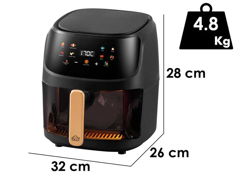 DCG FR3608BD - Friteuse sans huile 8 LT &Eacute;cran Digitale