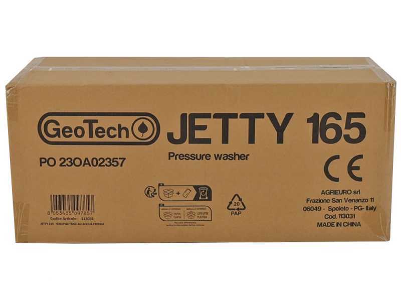 GeoTech Jetty 165 - Nettoyeur haute pression + Kit patio et d&eacute;boucheur - 165 bar - 450 l/h