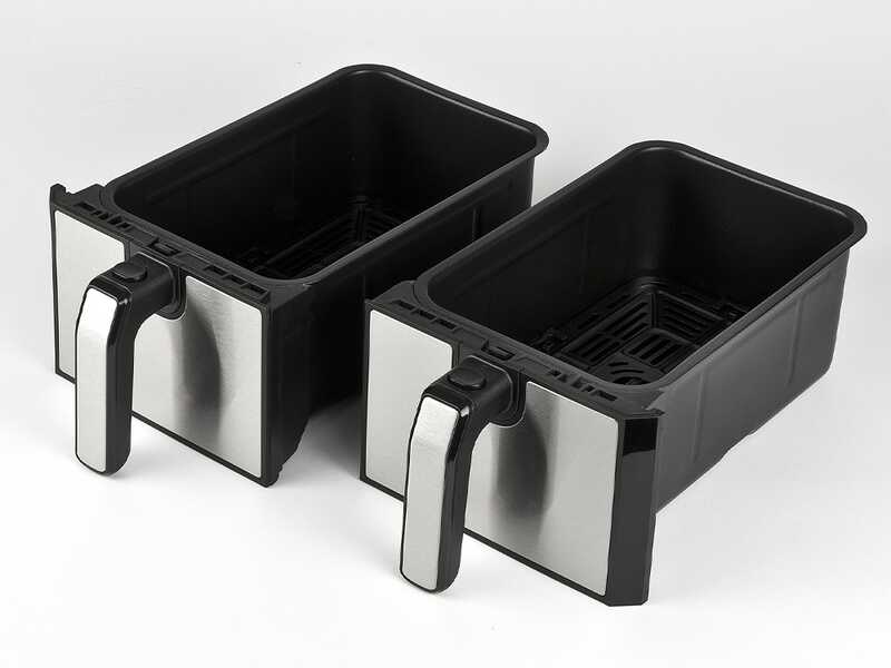Girmi FG22 Ecofrit Bis - Friteuse sans huile num&eacute;rique avec double panier 8 L