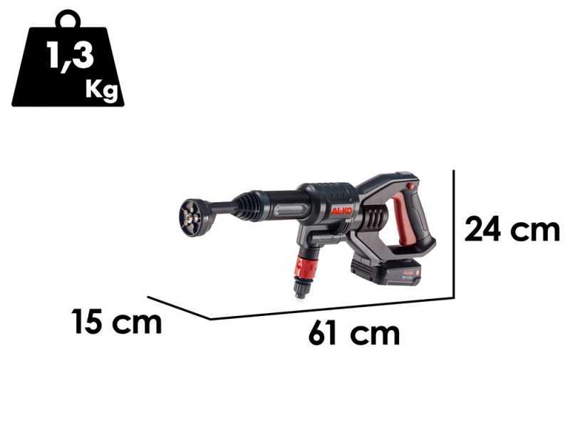 AL-KO PW 1850 - Pistolet &agrave; pression &agrave; batterie - 18V/2,5Ah