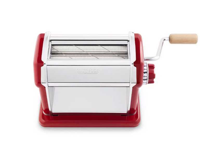 Imperia Gran Gourmet Rosso - Laminoir - Machine &agrave; p&acirc;tes manuelle en INOX