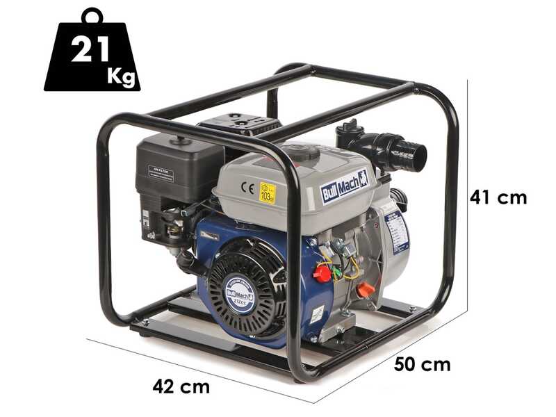 BullMach LYMPHIA 50 - Motopompe thermique - avec raccords de 50 mm