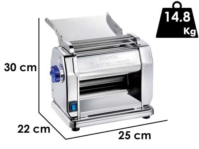 Imperia New Restaurant Professional Ruvida - Laminoir - Machine &agrave; p&acirc;tes &eacute;lectrique en INOX 160W