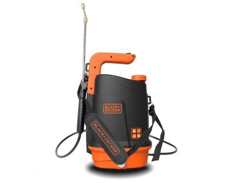 Black &amp; Decker BXSPBS05E - Pulv&eacute;risateur &agrave; bandouli&egrave;re &agrave; batterie - 5 litres - 3,7V/2,6Ah