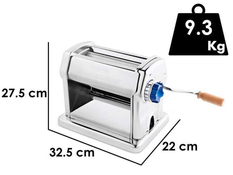Imperia Restaurant Manuale Ruvida - Laminoir - Machine &agrave; p&acirc;tes manuelle en INOX