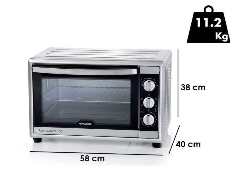 Ariete Bon Cuisine 450 - Four &eacute;lectrique ventil&eacute; avec tournebroche - 45L 1800W