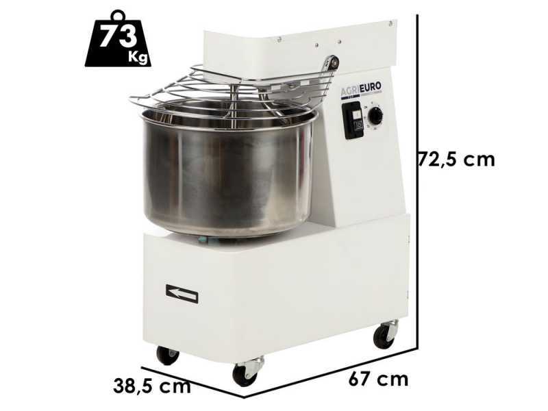 P&eacute;trin &agrave; spirale Mixer 1500 S - De 12 Kg &agrave; 1 vitesse