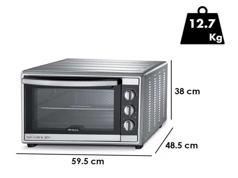 Ariete Bon Cuisine 560 - Four &eacute;lectrique ventil&eacute; avec tournebroche - 56L 2200W