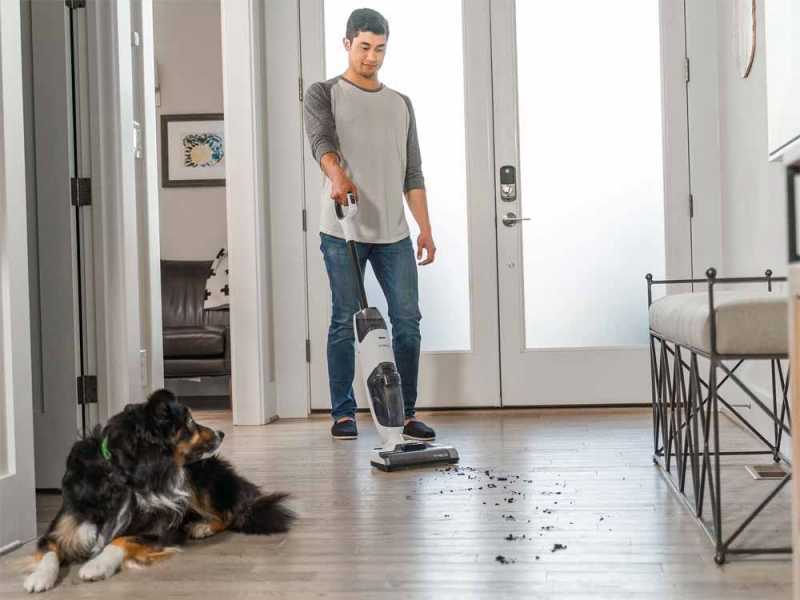 Tineco iFloor 2 Plus - Nettoyeur de sols &agrave; batterie 3 en 1 : lave, s&egrave;che et aspire