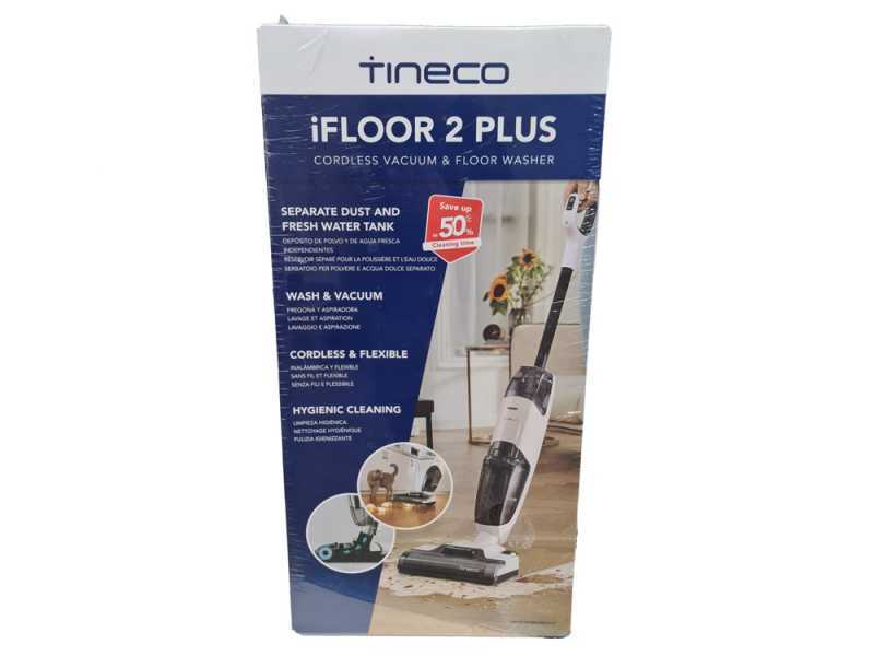 Tineco iFloor 2 Plus - Nettoyeur de sols &agrave; batterie 3 en 1 : lave, s&egrave;che et aspire