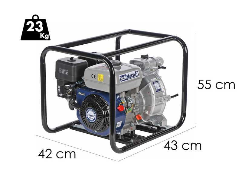 BullMach NERINA 50 - Pompe thermique - Pour eaux charg&eacute;es - avec raccords de 50 mm