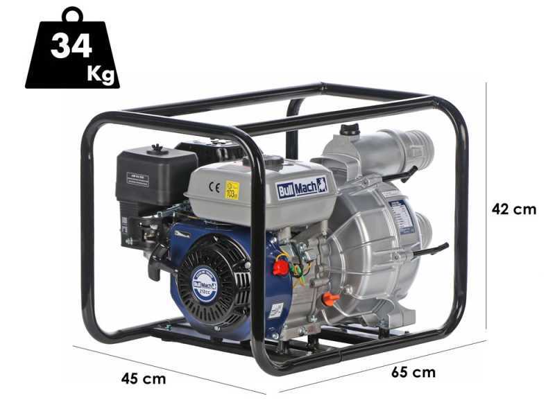 BullMach NERINA 80 - Pompe thermique - Pour eaux charg&eacute;es - avec raccords de 80 mm