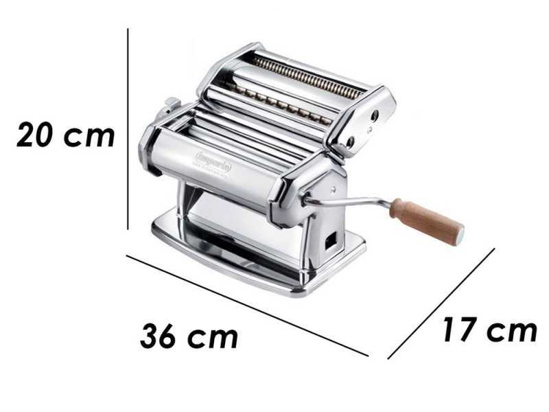 Imperia iPasta T. 6,5/12 mm Classica Ruvida - Laminoir - Machine &agrave; p&acirc;tes manuelle en INOX