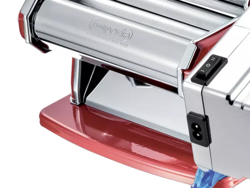 Imperia Electric iPasta Metallica Classica - Machine &agrave; p&acirc;tes &Eacute;lectrique - couleur Rouge