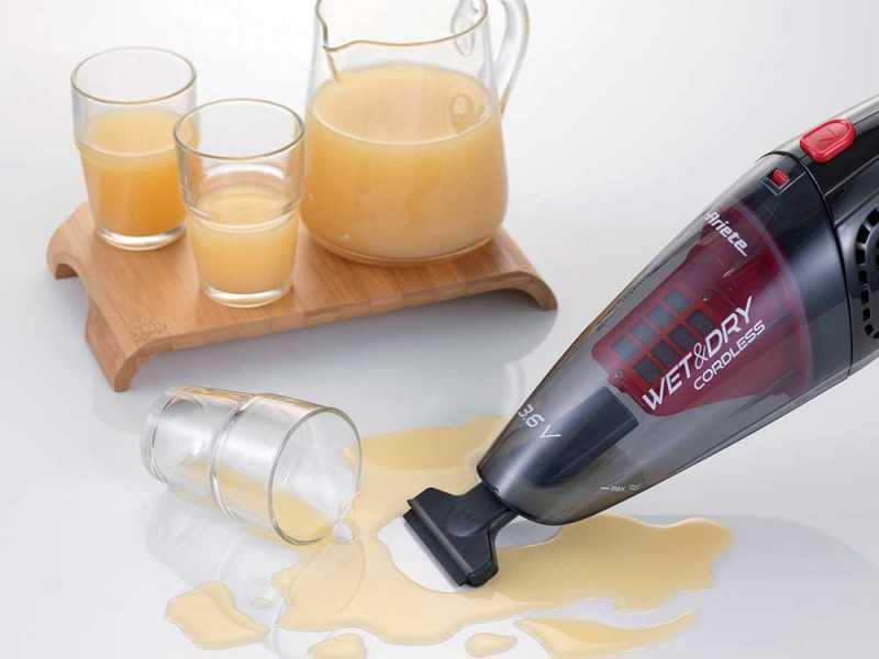Ariete 2474 - Aspirateur &agrave; main cordless wet &amp; dry - Batterie 3.6V - 1.2 Ah