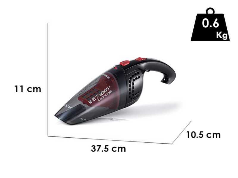 Ariete 2474 - Ramasse-miettes sans fil Wet &amp; Dry - Batterie de 3.6V - 1.2 Ah